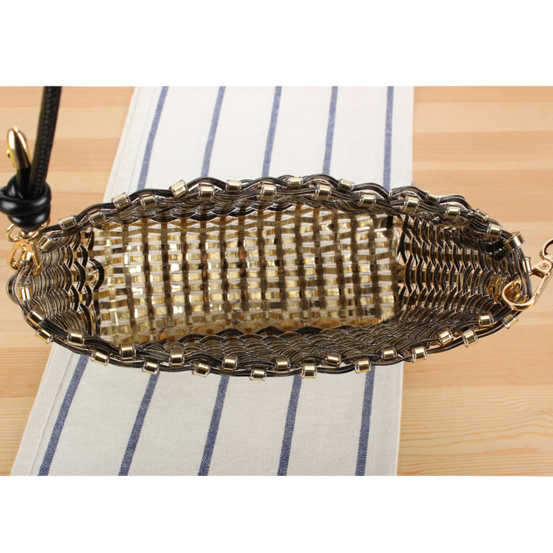 Handmade Basket Bag in Modern Structural Design Bowlift