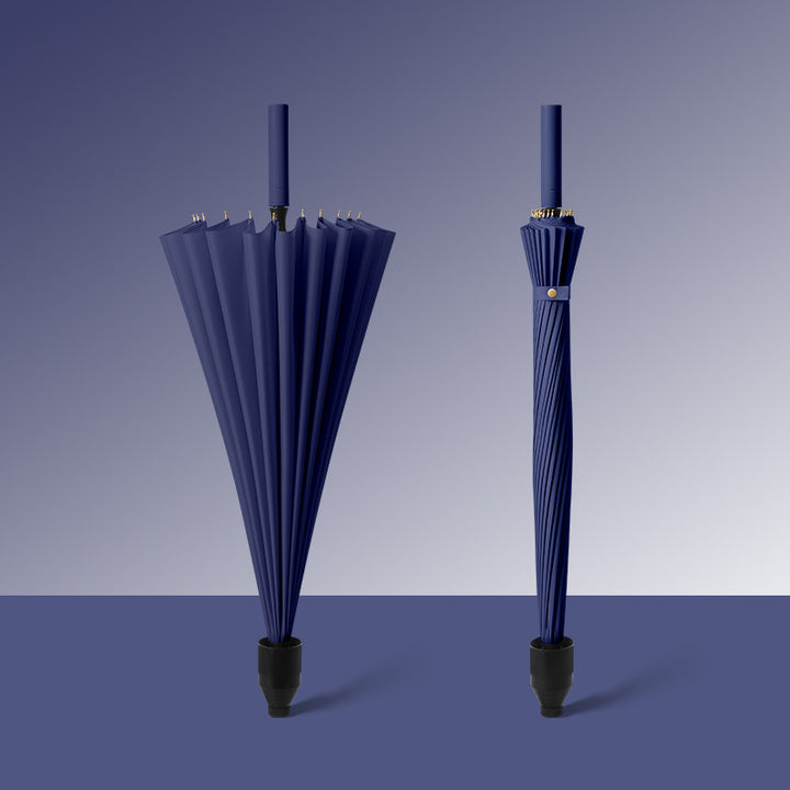 Women elegant automatic umbrella with wind protection and ergonomic handle Bowlift