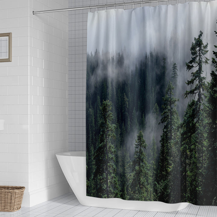 Forest Serenity Shower Curtain Bowlift
