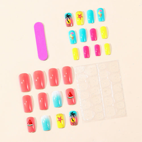 Summer-Inspired 3D Nail Art Set Bowlift