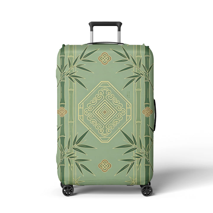 Women Hard Shell Suitcase in Elegant Bamboo Design Bowlift