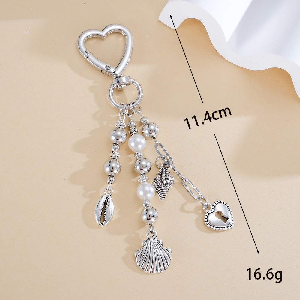 Keychain with Sparkling Stars and Bow Design Bowlift