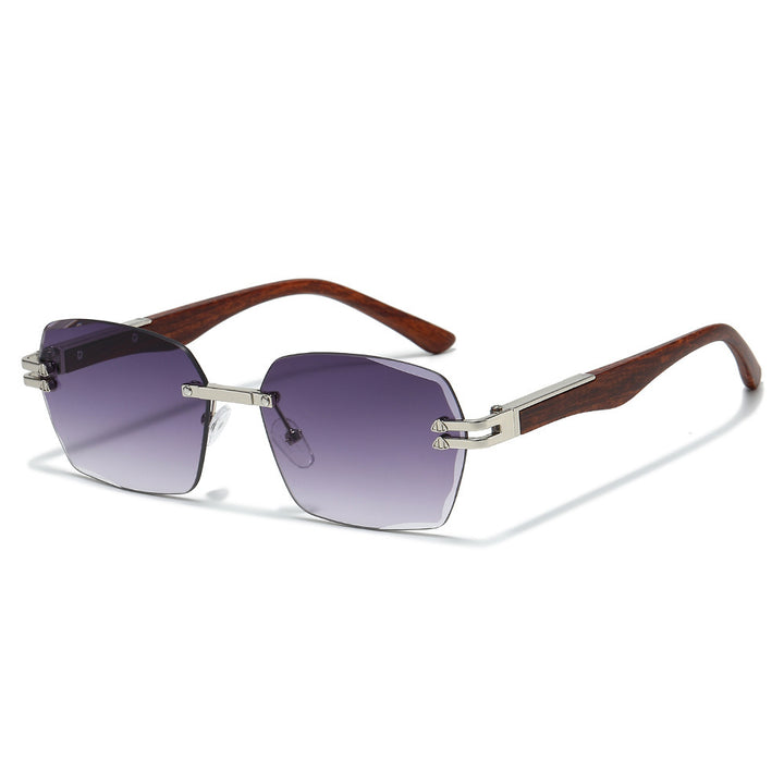Oversized Geometric Sunglasses with Metal Details Bowlift