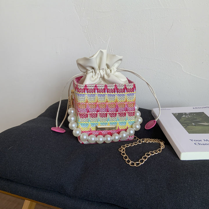 Charming Mini Drawstring Shoulder Bag Bowlift