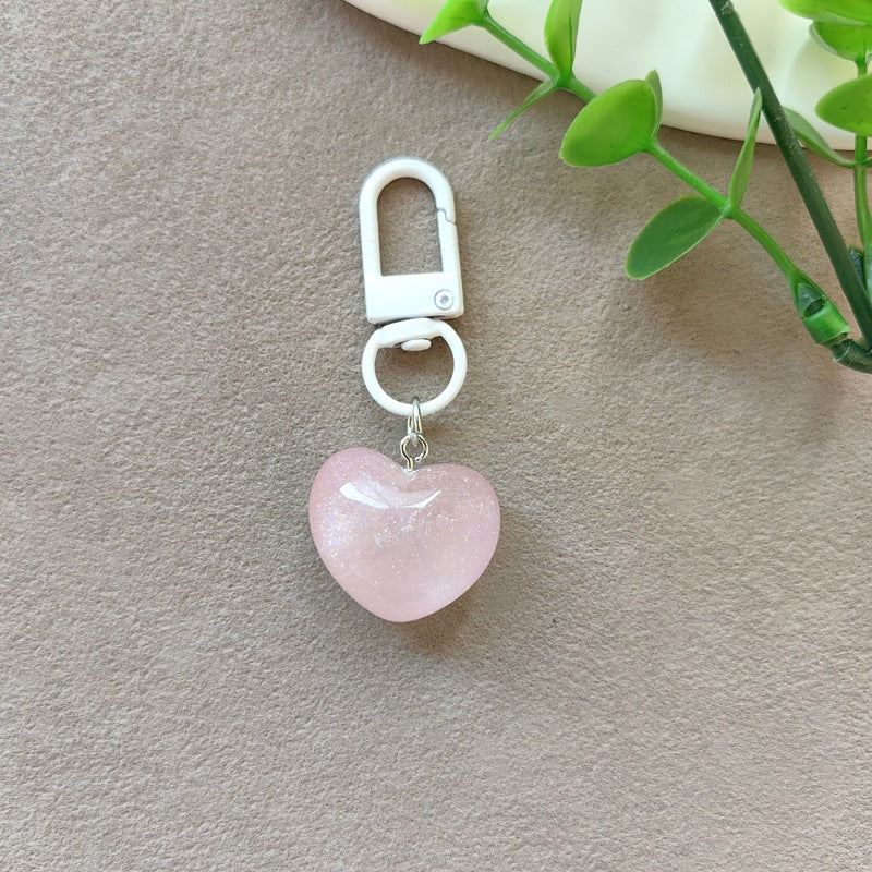 Keychain with Radiant Heart Bowlift