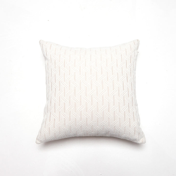 Textured Leaf Pattern Throw Pillow