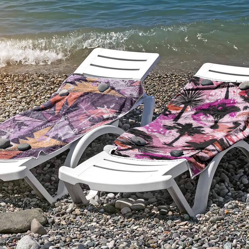 Beach towel made of skin-friendly microfiber with a creative pattern mix Bowlift