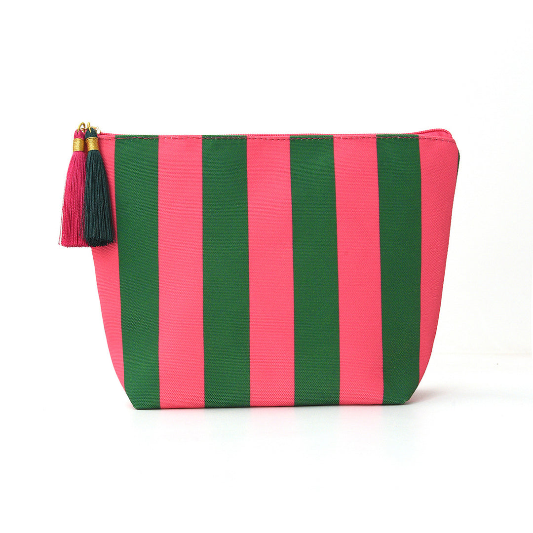 Cosmetic bag with sophisticated stripe pattern Bowlift