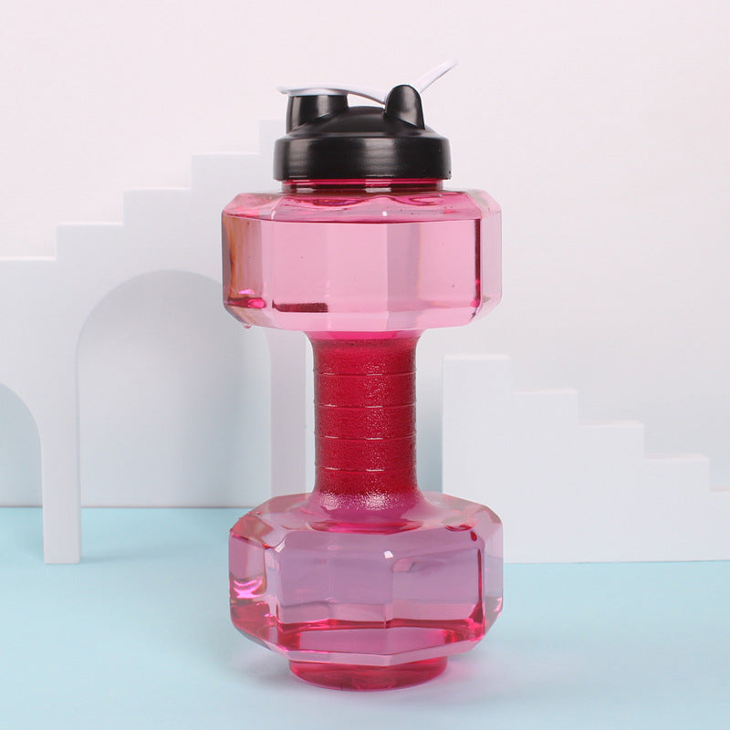 Unisex Fitness Water Bottle in Original Dumbbell Shape Bowlift