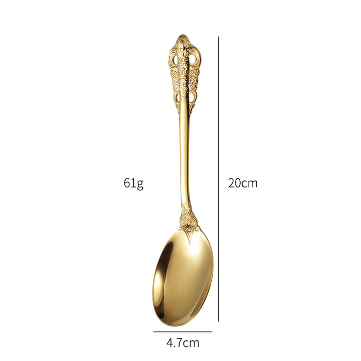 Elegant fish fork with artistic handle design Bowlift