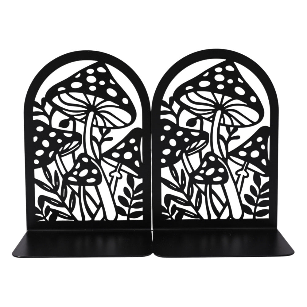 Elegant Floral Metal Bookends