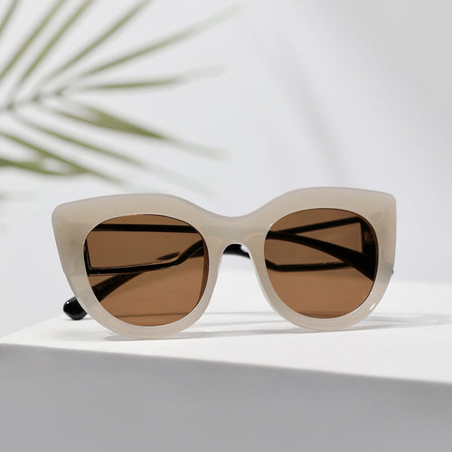 Women's fashionable cat-eye sunglasses with wide UV protection lenses Bowlift
