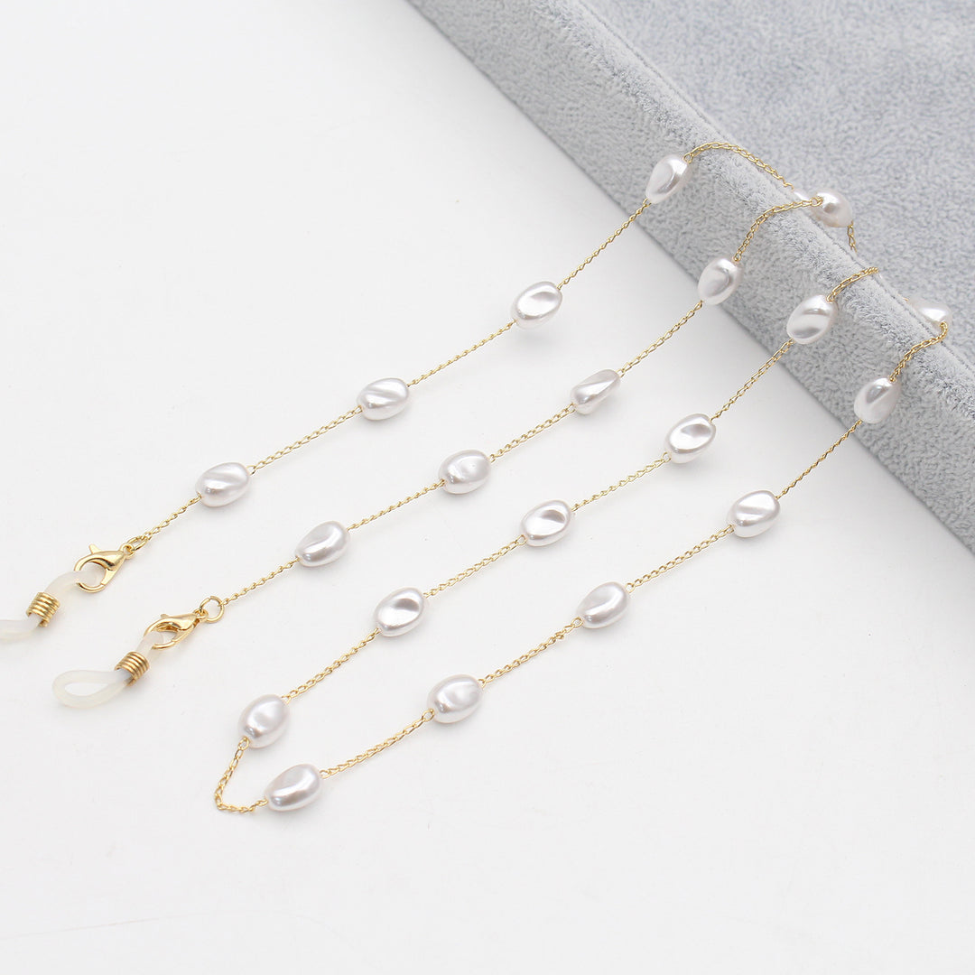 Pearl-Accented Eyewear Chain Bowlift