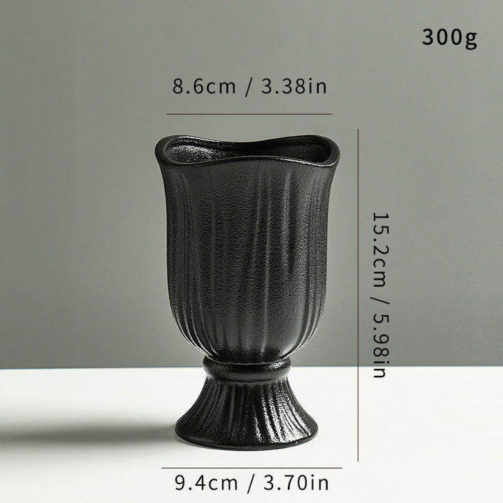 Elegant Textured Ceramic Flower Vase