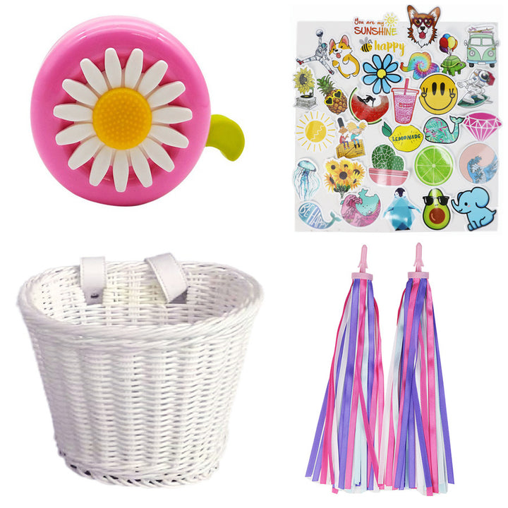 Playful basket with colorful appliqués Bowlift
