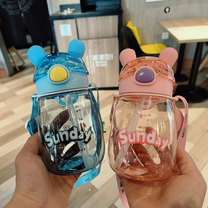 Women's Playful Water Bottle with Animal Ears Bowlift