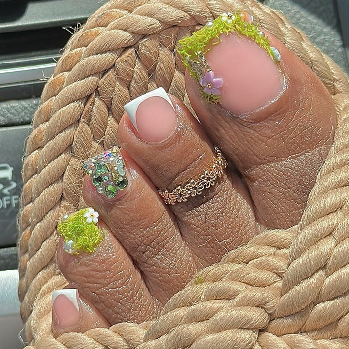 Floral Design Press-On Nails Set Bowlift 1788496077