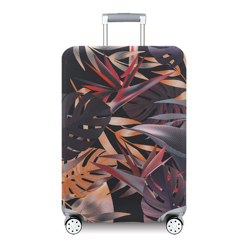 Women's Hard Shell Suitcase with Exotic Plant Pattern Bowlift