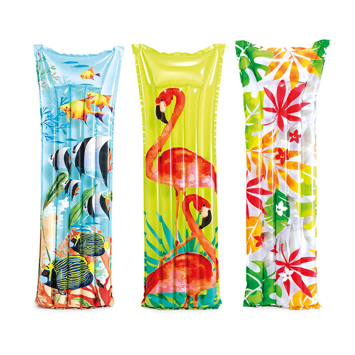 Women Inflatable Lounge with Tropical Pattern Bowlift