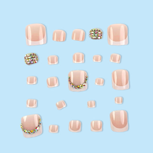 Elegant toenail art with glitter embellishments Bowlift