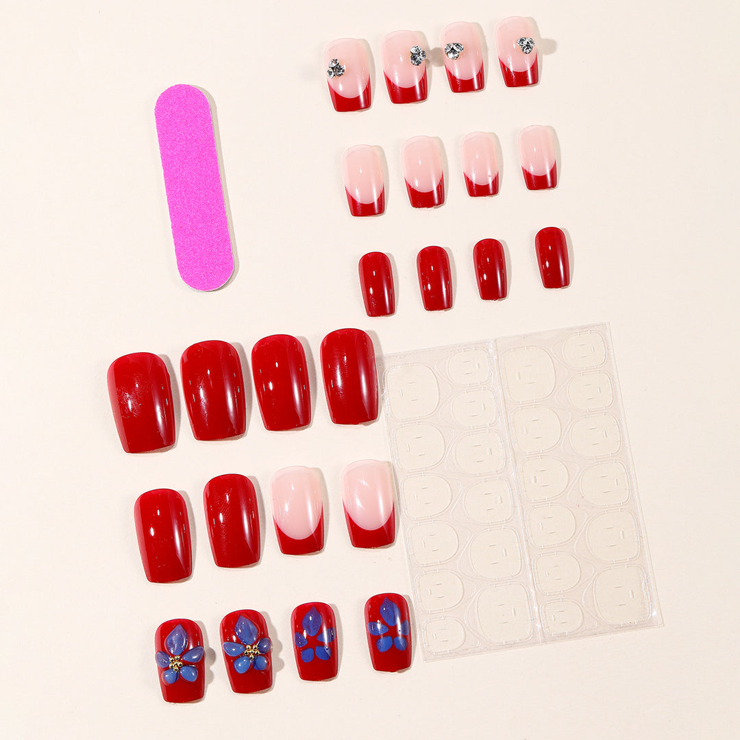 Artistic Nail Design Kit with Floral Accents Bowlift