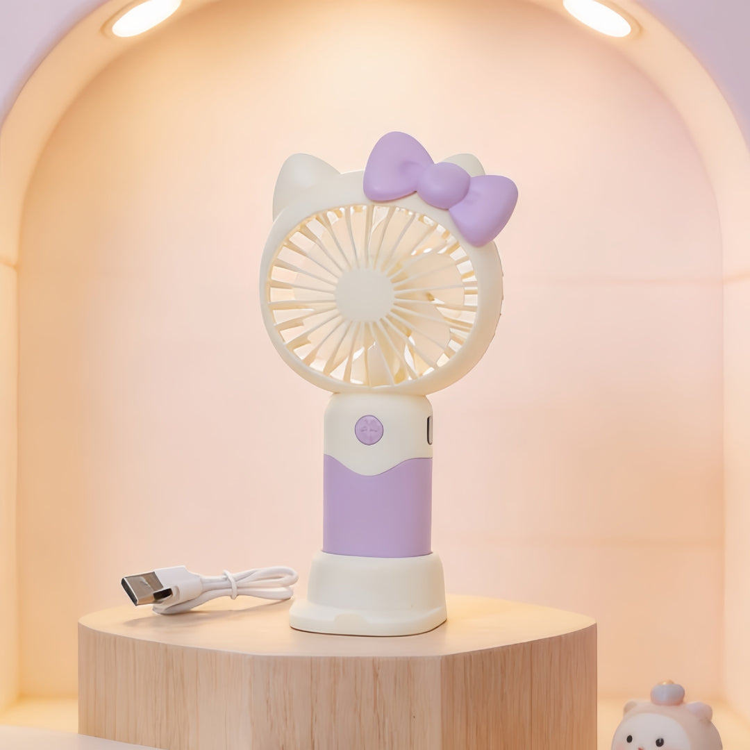Portable handheld fan with cute animal design Bowlift
