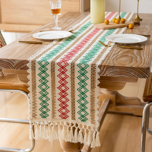 Bohemian Style Fringe Tablecloth