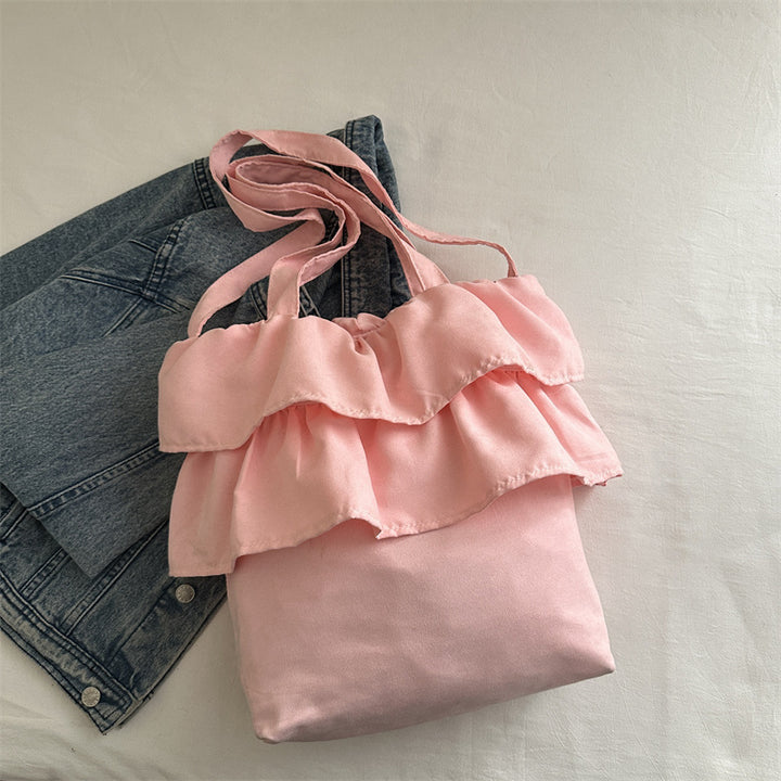 Chic Ruffled Tote Bag Bowlift