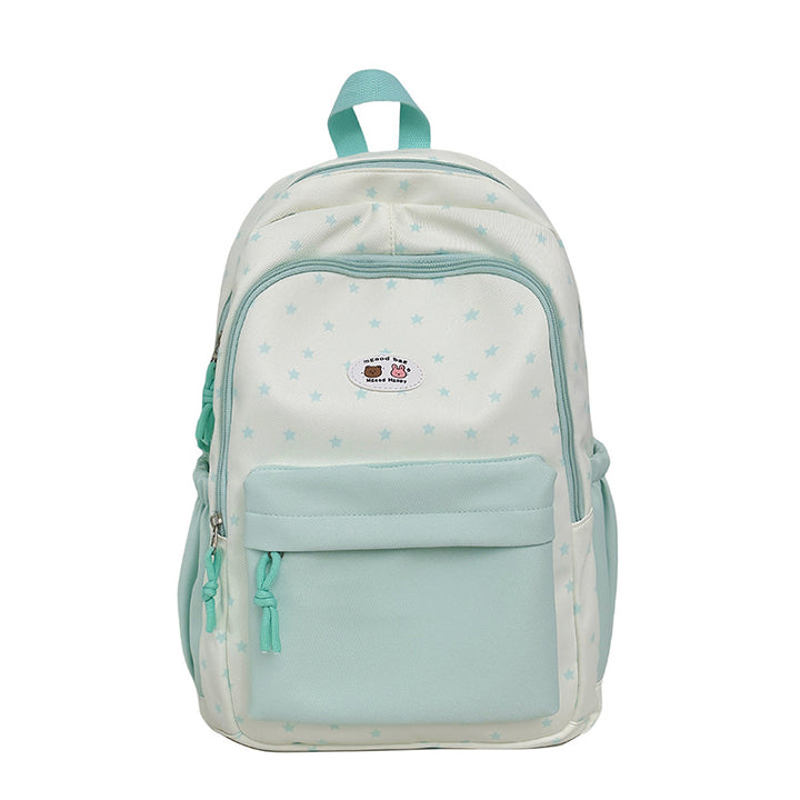 Star-Print Multi-Pocket Backpack Bowlift