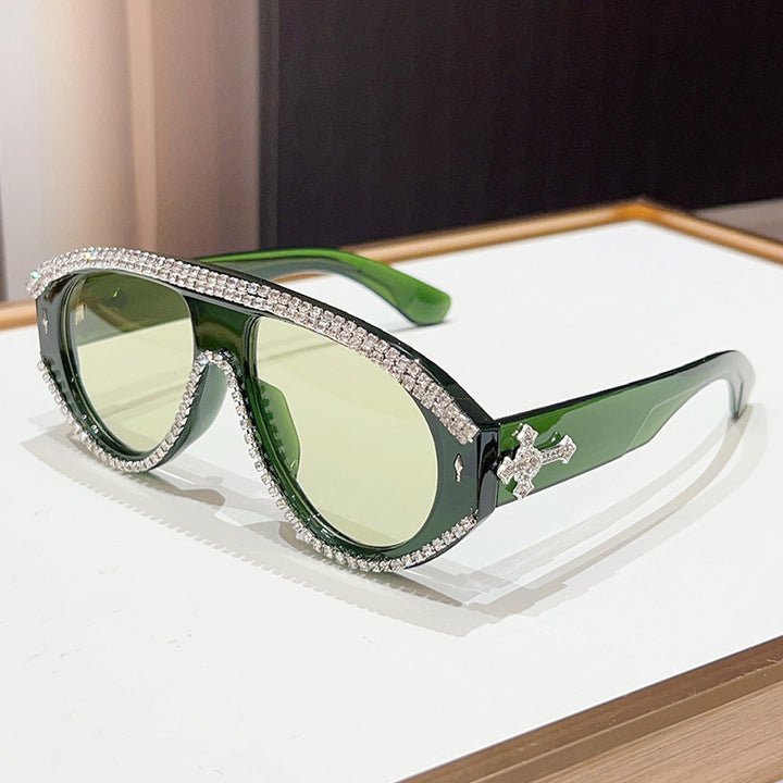 Luxury Oversized Rhinestone Sunglasses Bowlift