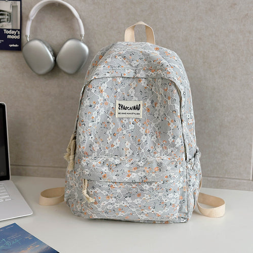 Floral Print Casual Backpack