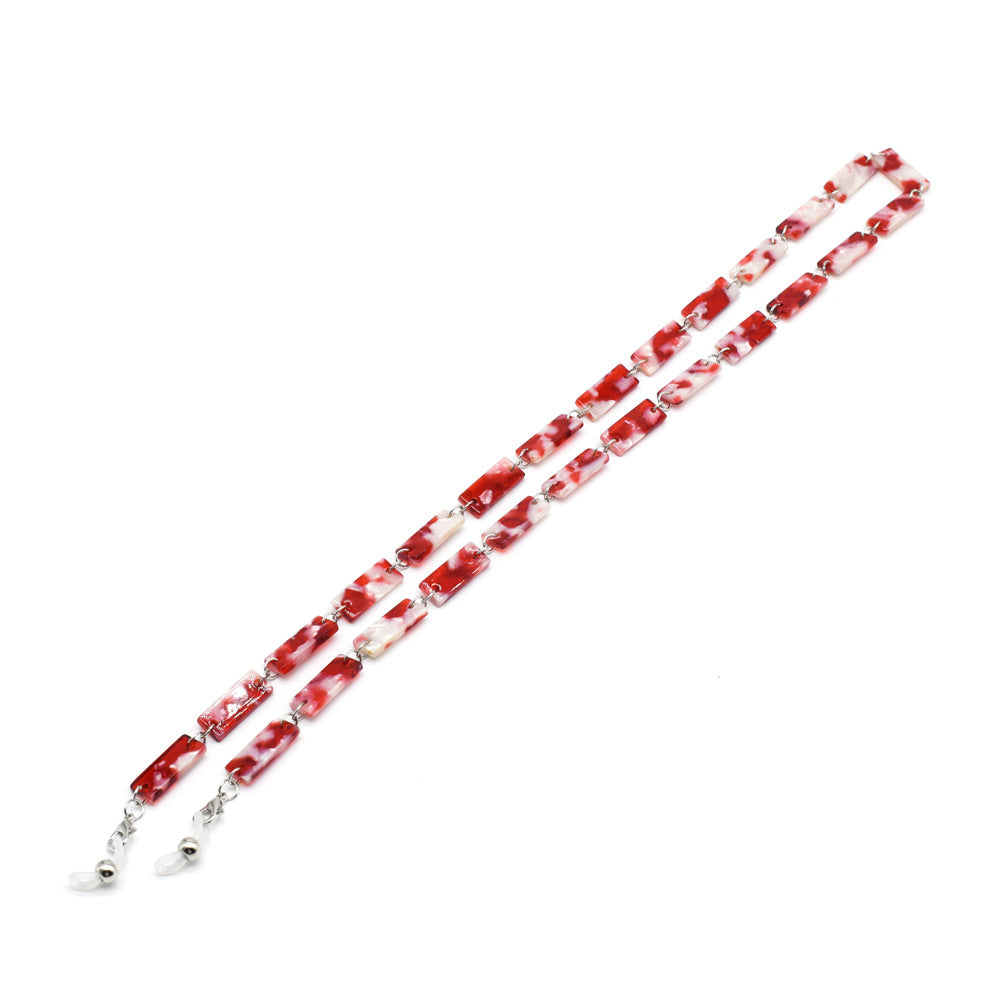 Stylish Tortoiseshell Pattern Eyewear Chain Bowlift