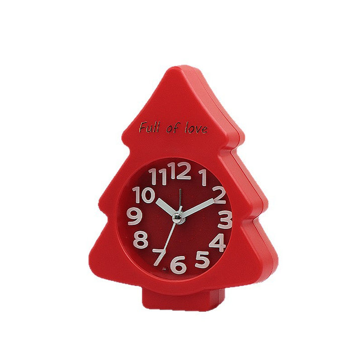 Funnier bedside clock in creative Christmas tree design Bowlift