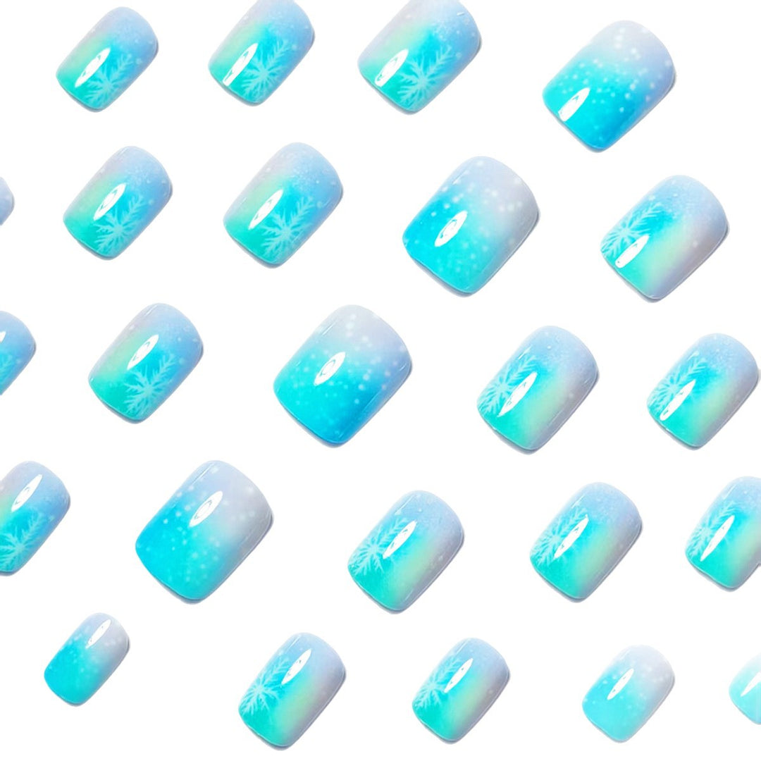 Artistic Winter Wonderland Nail Art Bowlift