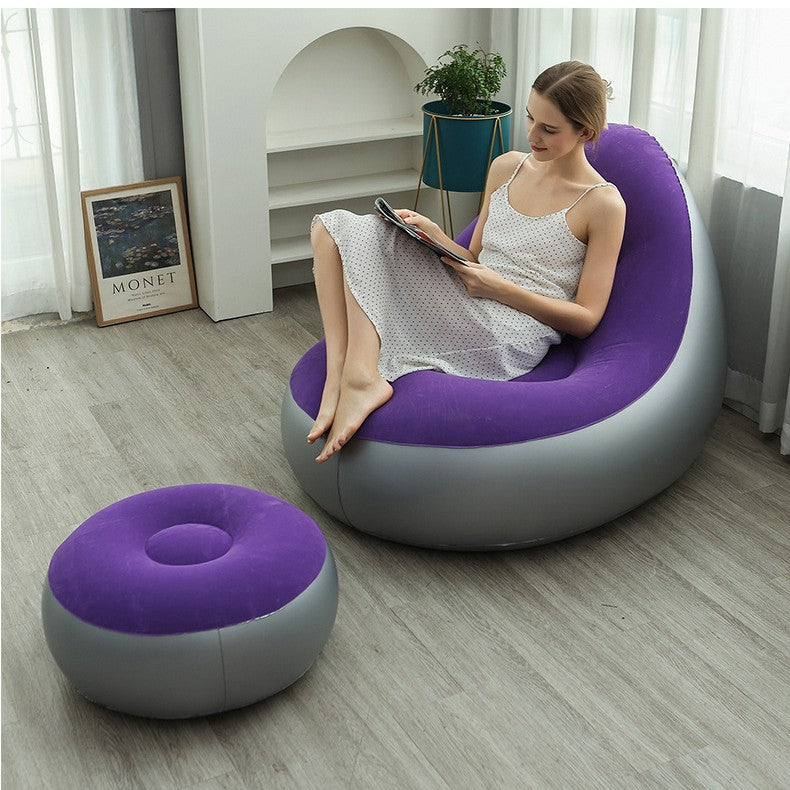 Women Inflatable Comfort Sofa with Ergonomic Backrest Bowlift