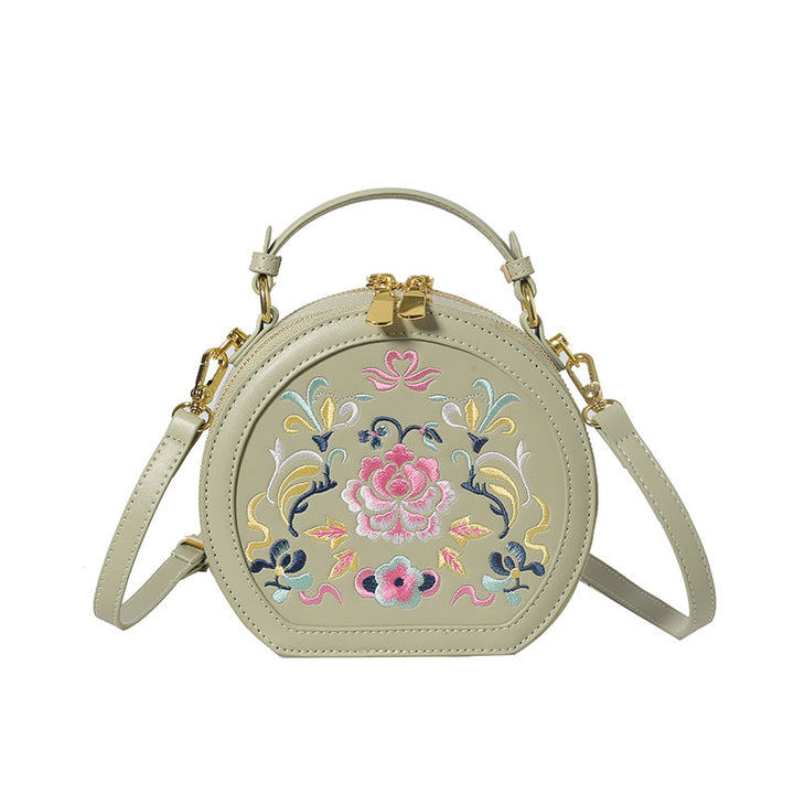 Vintage Floral Embroidered Handbag Bowlift