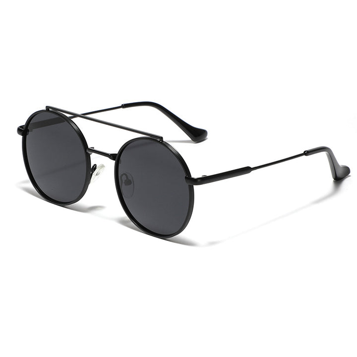 Women's round sunglasses with stylish metal frame Bowlift