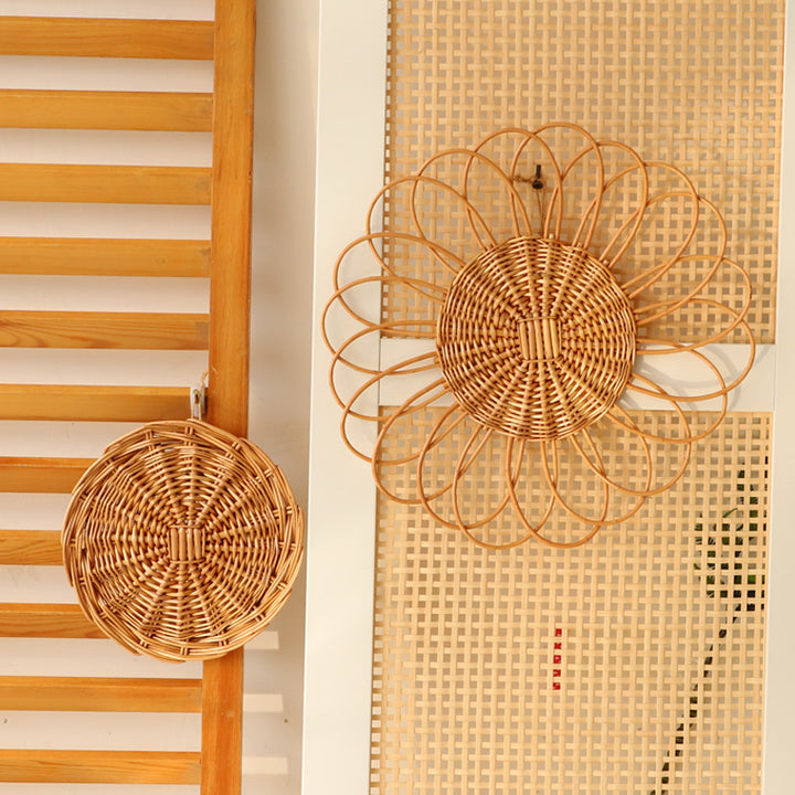 Decorative Wall Plate Made of Woven Rattan Bowlift