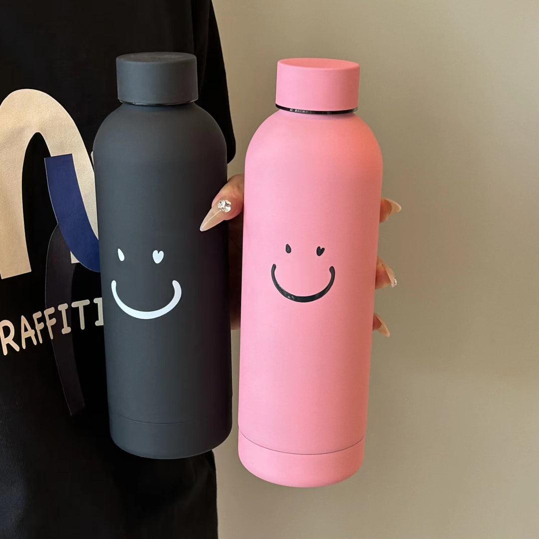 Ladies insulated bottle with cheerful smiley motif Bowlift
