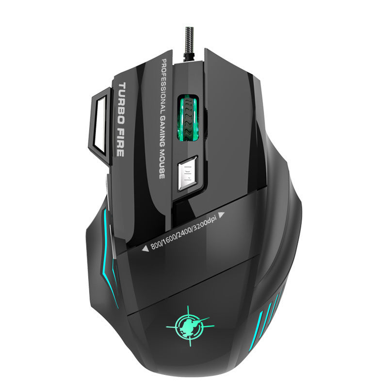 High-precision gaming mouse with adjustable DPI and RGB lighting Bowlift