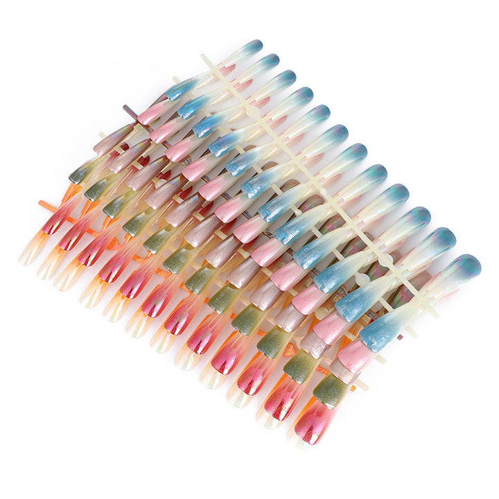 Artificial nails in modern glitter finish Bowlift