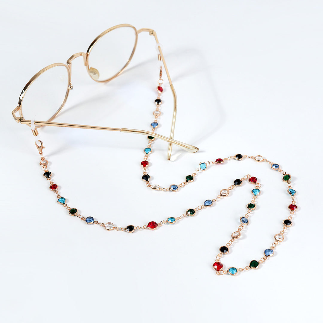 Decorative Gemstone Eyewear Chain Bowlift