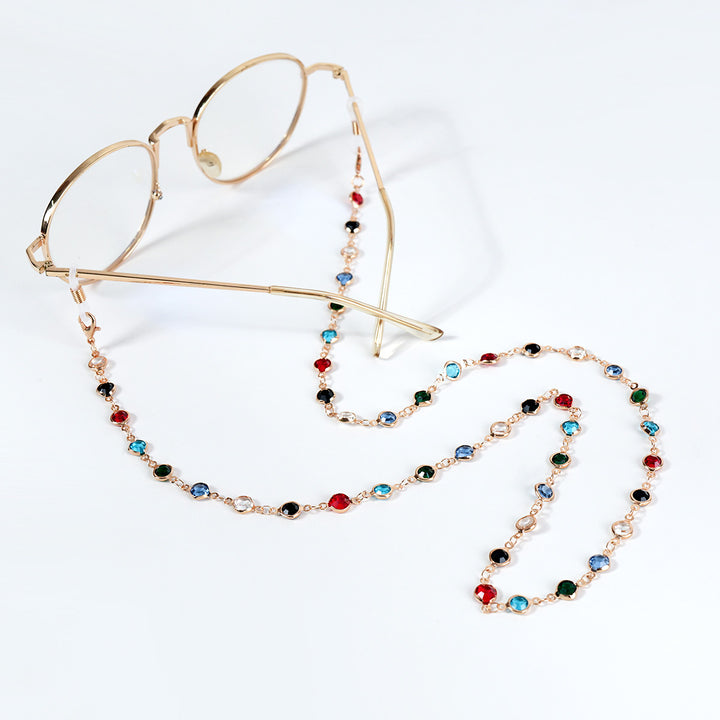 Decorative Gemstone Eyewear Chain Bowlift