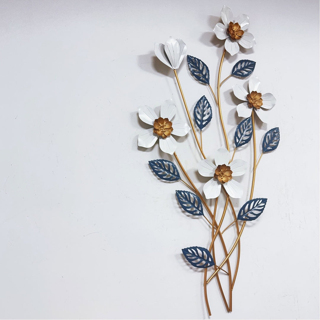 Elegant Floral Wall Sculpture Bowlift