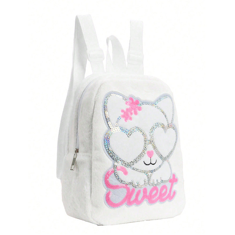 Plush backpack with animal design Bowlift