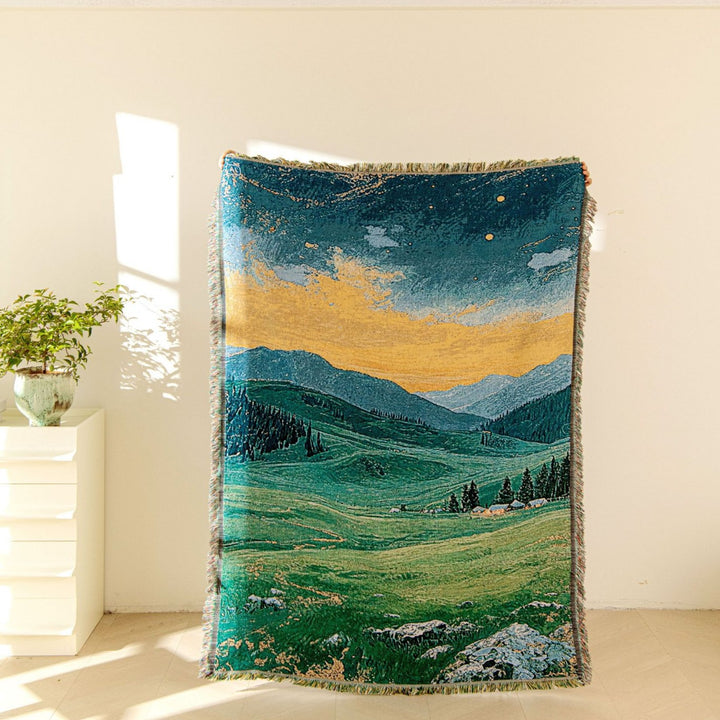 Scenic Landscape Woven Blanket