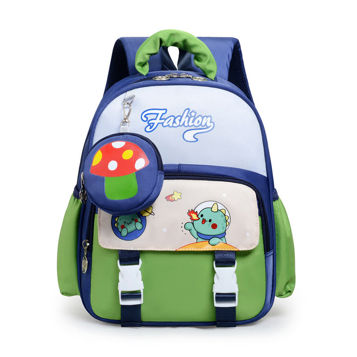 Playful Cartoon-Themed School Backpack Bowlift