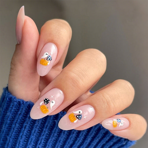 Artificial nail set with playful panda design Bowlift