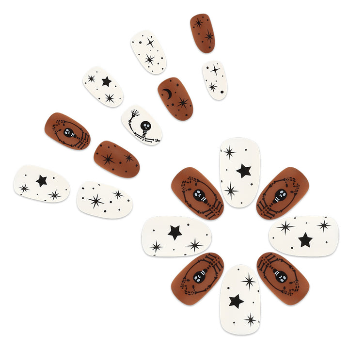 Themed Halloween Press-On Nail Art Set Bowlift