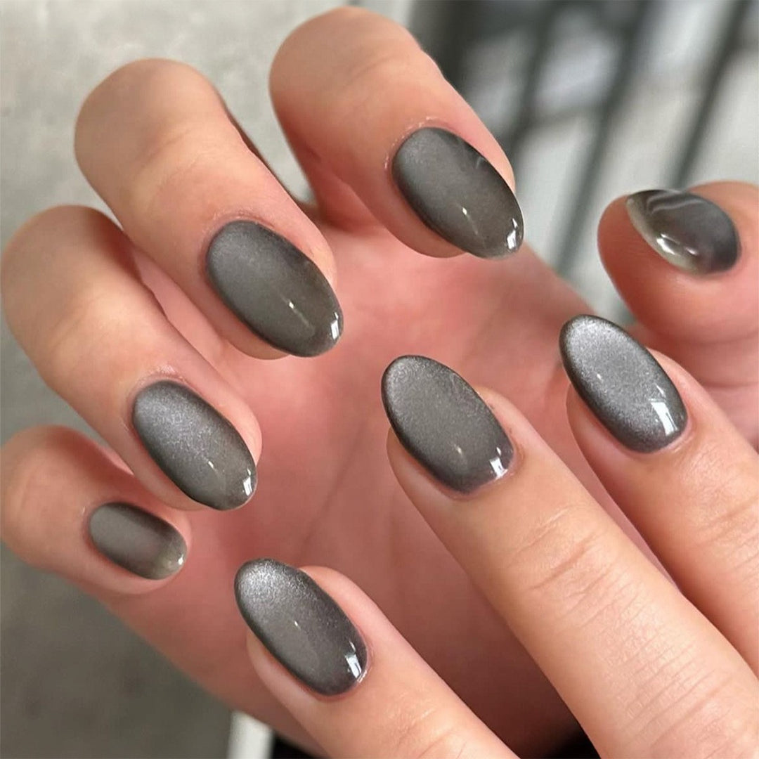 Glossy Gel Press-On Nail Set Bowlift